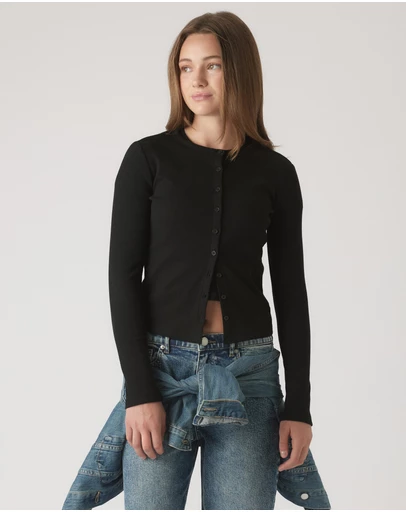 Decjuba Kids - Riley Rib Long Sleeve Tee - Teens
