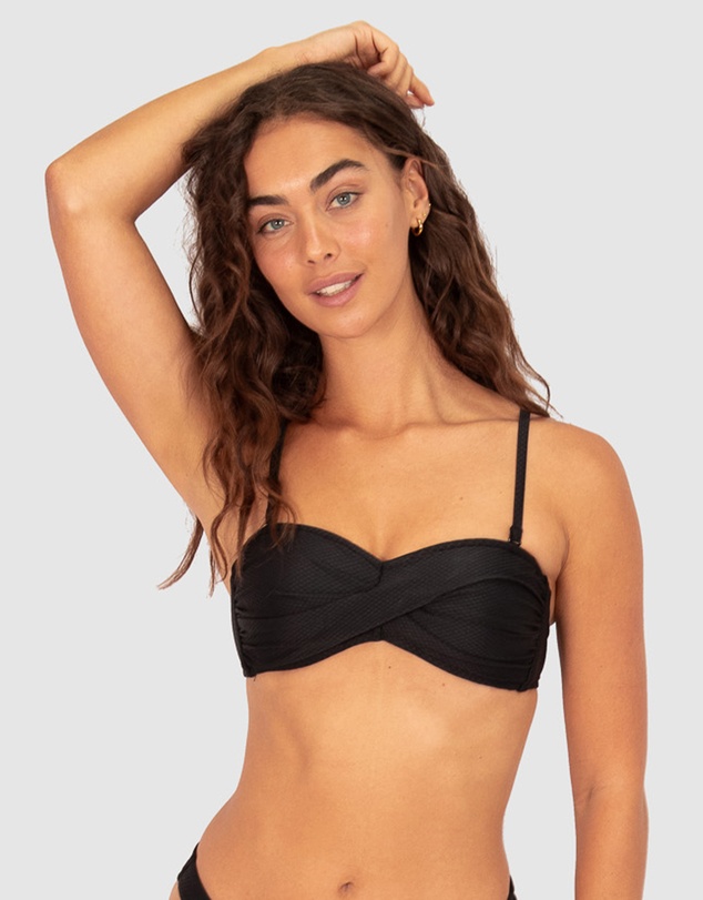 Baku Swimwear - Rococco Twist Bandeau Bikini Bra Top