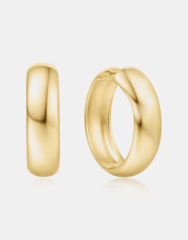 Ania Haie - Gold Chubby Large Huggie Hoop Earrings