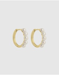 Najo - Mermaid Yellow Gold Pearl Earring