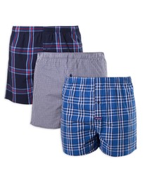 Mitch Dowd - Regular Check Yarn Dyed Boxer Shorts 3 Pack