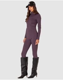 EDIKTED - She is Snatched High Neck Jumpsuit