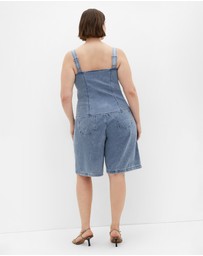 City Chic - Plus size Abbie Denim Top - light wash