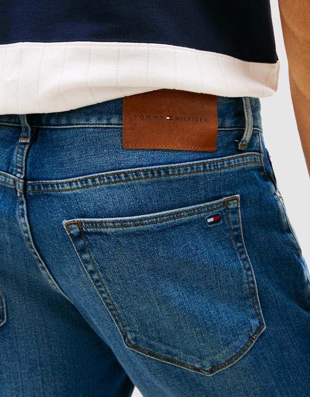 Tommy Hilfiger - Denton Faded Straight Leg Denim Shorts