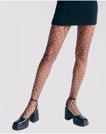 High Heel Jungle - Star Struck Fishnet Tights