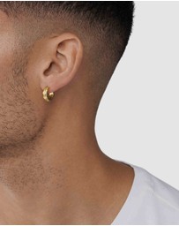 Diesel - Steel Gold-Tone Earring
