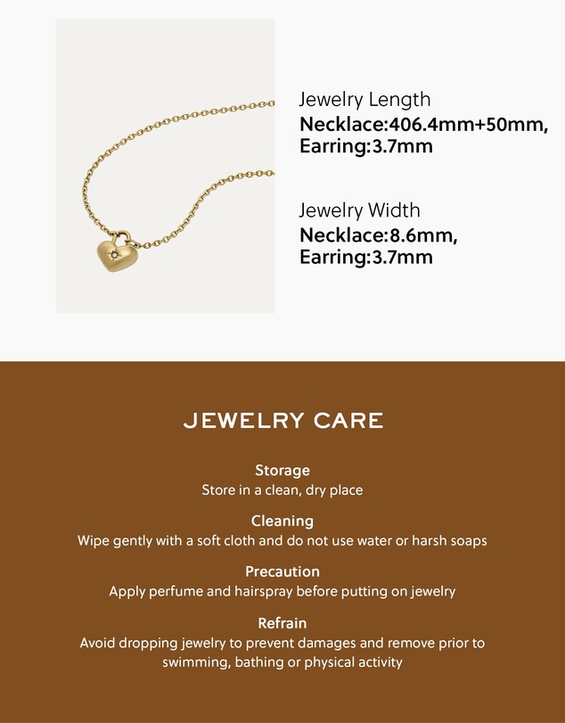 Fossil - JEWELERY Gold-Tone Heart Necklace and Earrings Gift Set