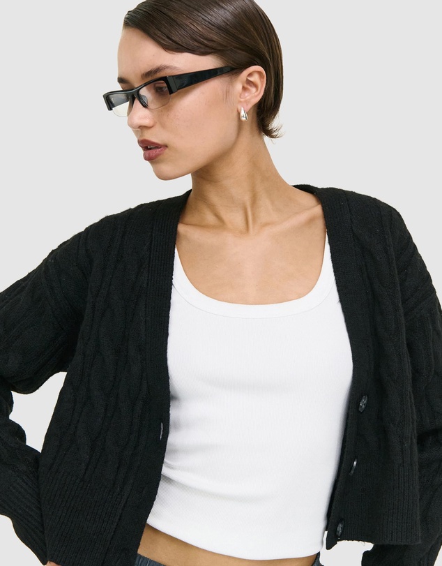 Staple the Label - Salem Cable Knit Cardigan