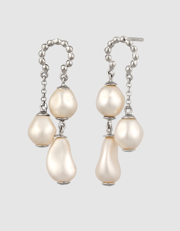 Elli Jewelry - Pearl Stud Earrings in 925 Silver