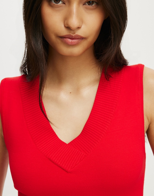 Cotton On - Double Knit V Neck Tank