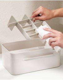 Joseph Joseph - Viva Large Cosmetic Organiser with Removable Mirror (Shell)