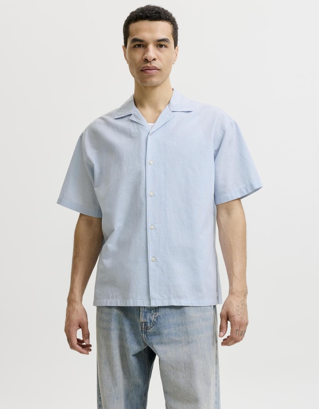 Jack & Jones - JJEBreeze Linen Blend Resort Shirt SS SN