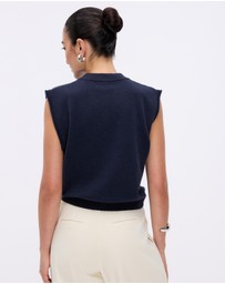 Minima Esenciales - Naya Cashmere Blend Knitted Top