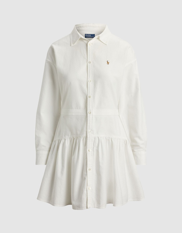 Polo Ralph Lauren - Cotton Oxford Paneled Shirtdress - The ICONIC Exclusive