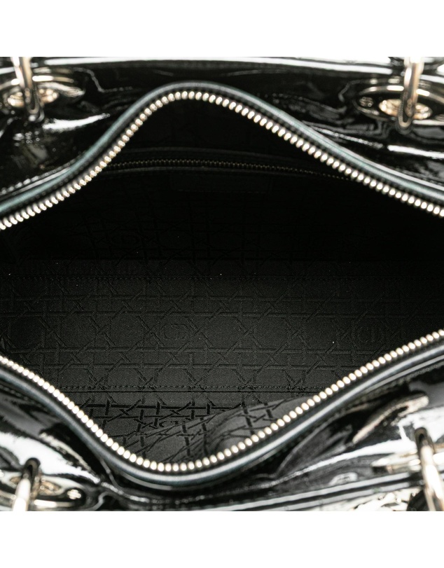 Pre-Loved by Azura Reborn - Pre-Loved dior Lady Dior Medium Patent Tote
