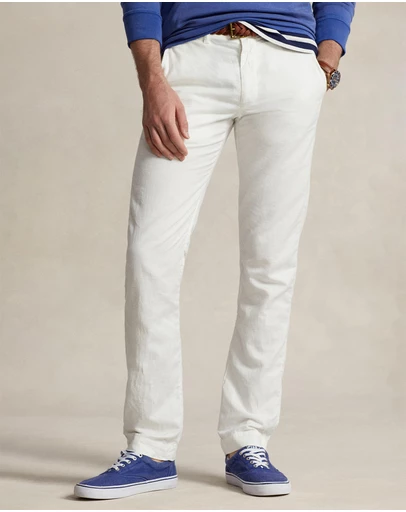 Polo Ralph Lauren - Straight Fit Linen-Cotton Pants