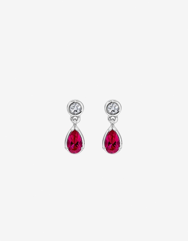 Michael Hill - Laboratory-Grown Diamond & Created Ruby Gift Set in Silver