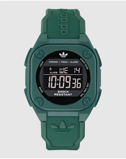 adidas Originals - City Tech Four 42mm Green Resin Watch