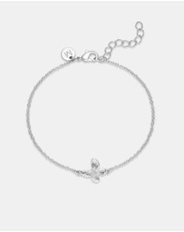 Mestige - Bella Butterfly Bracelet - Silver Plated