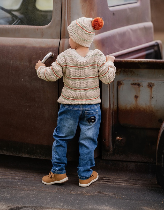 Fox & Finch - Boys Fox Pull On Denim Jeans 3-7 Yrs