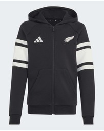 adidas Performance - All Blacks Leisurewear Full Zip Hoodie Youth Kids