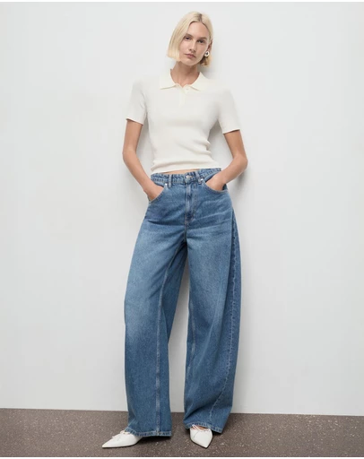 M.N.G - Mid-Rise Balloon Jeans