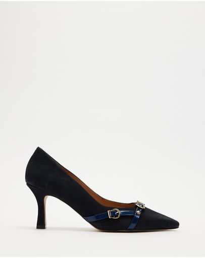 Navy Suede