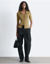& Other Stories - Rib-Knit Lurex Top