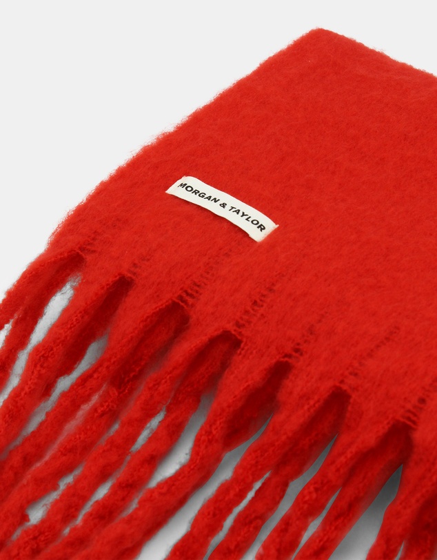 Morgan & Taylor - Ella Woven Scarf in Red