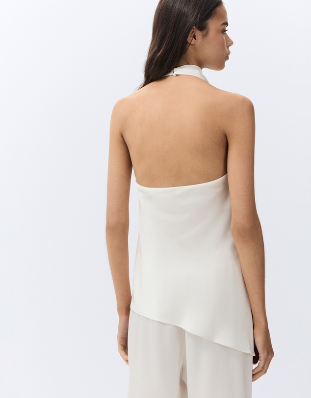UNISON - Satin Halter Neck Top