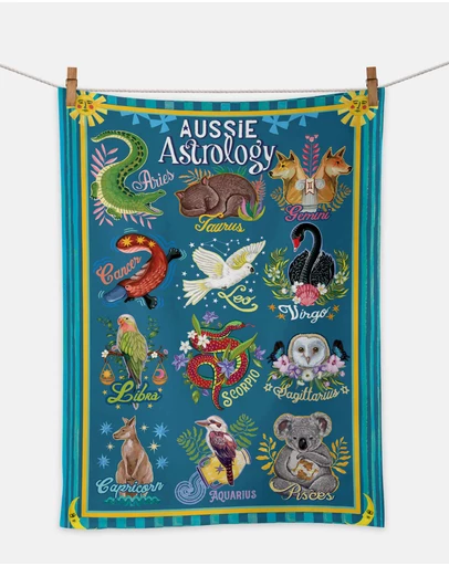 La La Land - Tea Towel Aussie Astrology