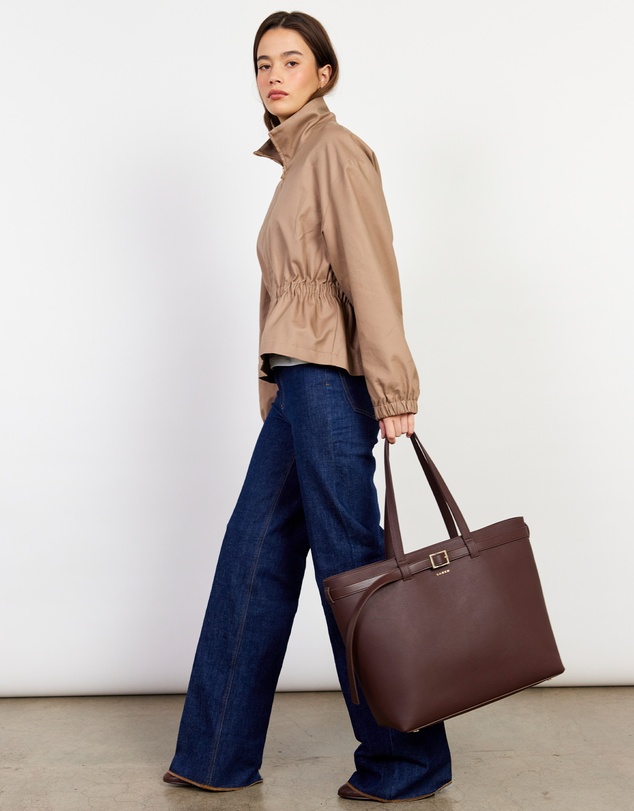 SABEN - Tia Shoulder Bag Espresso + Bronze
