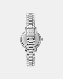 DKNY - Essentials Silver 28mm Womens Watch + Silver Bracelet