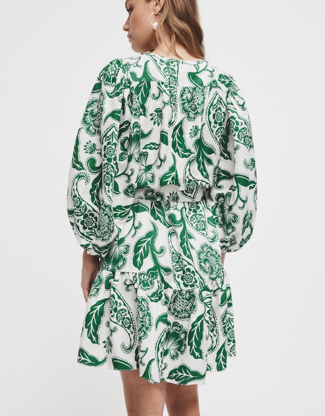 Witchery - Gathered Print Mini Dress