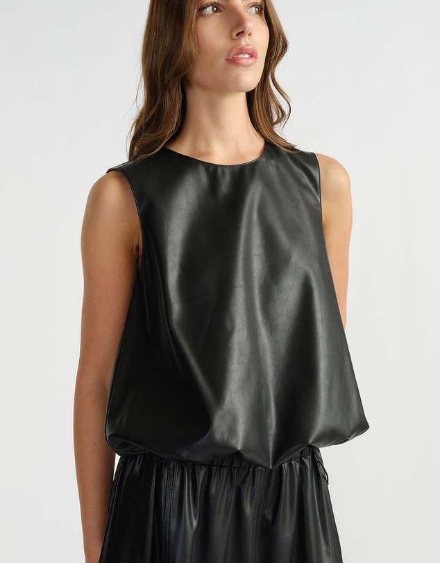 Decjuba - D-Luxe Faux Leather Top
