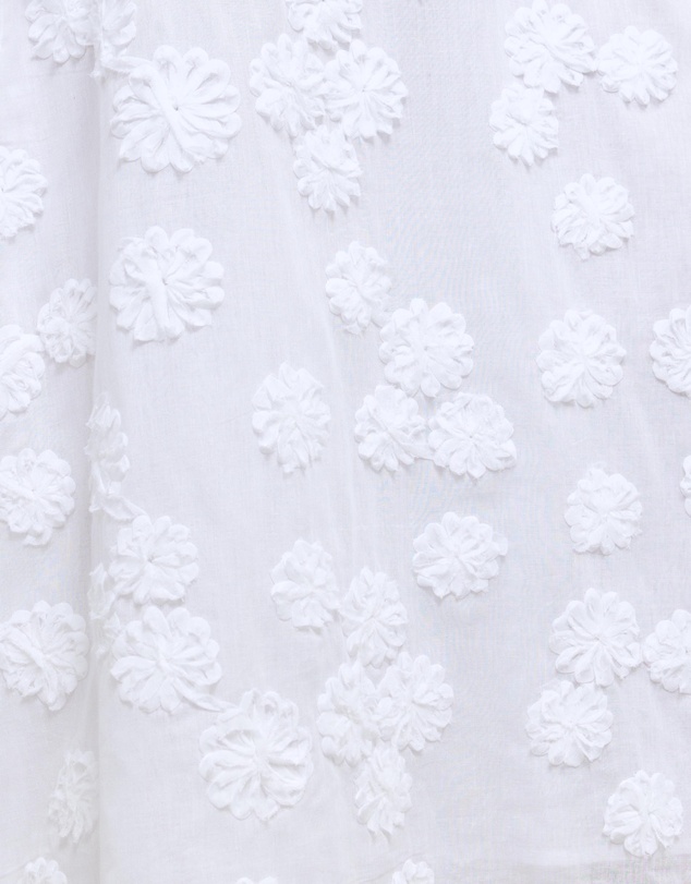 AERE - Nahla Floral Applique Midi Dress