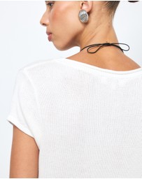 AERE - Lee Organic Cotton Knit Top