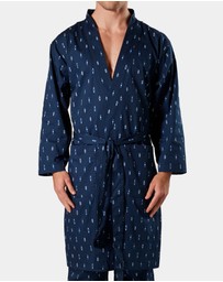 Mitch Dowd - Flint Cotton Robe - Navy