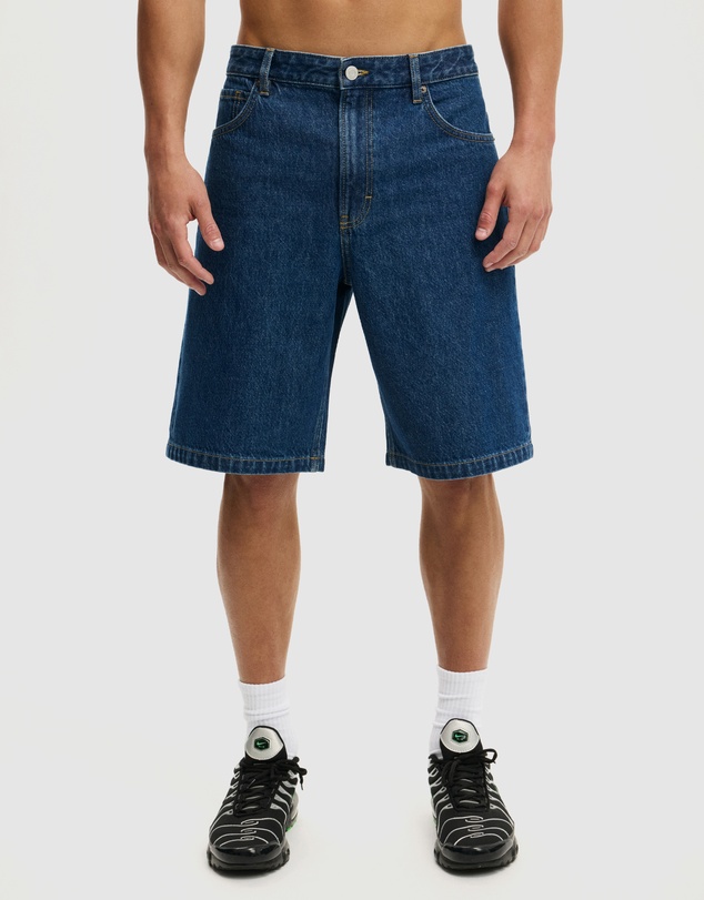 Cotton On - Baggy Denim Shorts