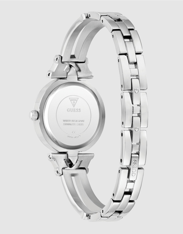 GUESS - Guess Ladies Silver Tone 28mm Analogue Watch