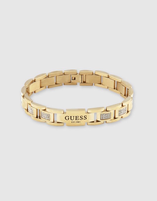 GUESS - Guess Frontier Gold Tone Bracelet 12mm