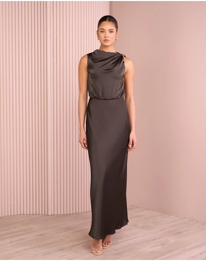 Azzurielle - Deedee Blouson Maxi Dress