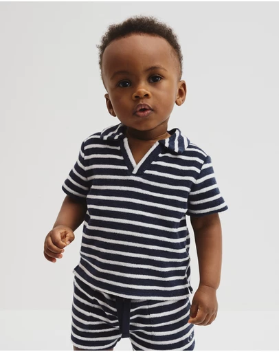 Country Road - Relaxed Fit Stripe Terry Polo