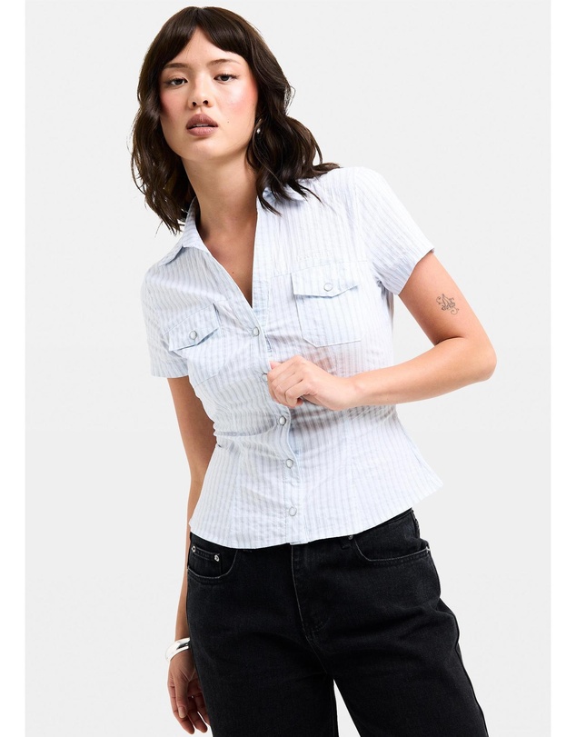 Insight - Blake Stripe Popper Shirt