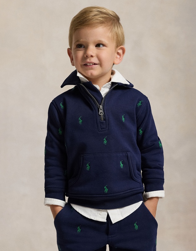 Polo Ralph Lauren - Polo Pony Fleece Collared Sweatshirt - Kids