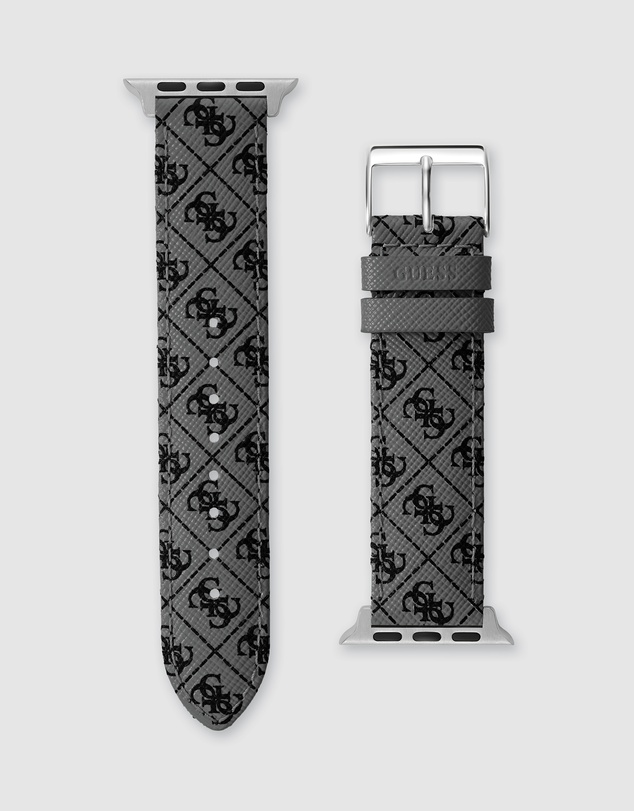 GUESS - Guess Apple Band - Quattro G Charcoal Leather 38/40/41mm
