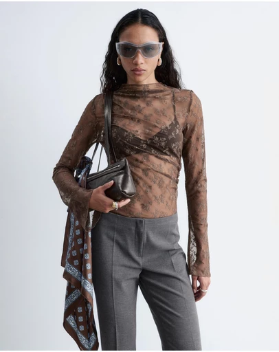 & Other Stories - LS Lace Top