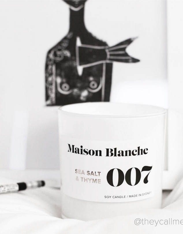 Maison Blanche - 007 Sea Salt & Thyme - Large Candle