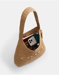 Coach - Refined Weave Straw Brooklyn Shoulder Bag 34