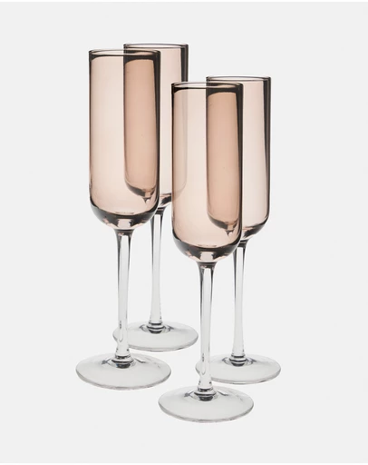 HOTTIE - Mikkie 4-Piece Champagne Flute Set